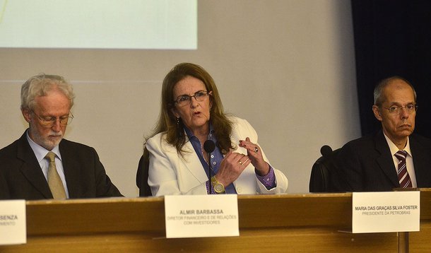 Rio de Janeiro - A presidente da Petrobras, Graça Foster, e diretores da empresa apresentam demonstrações contábeis do 3º trimestre de 2014, sem revisão de auditoria externa.