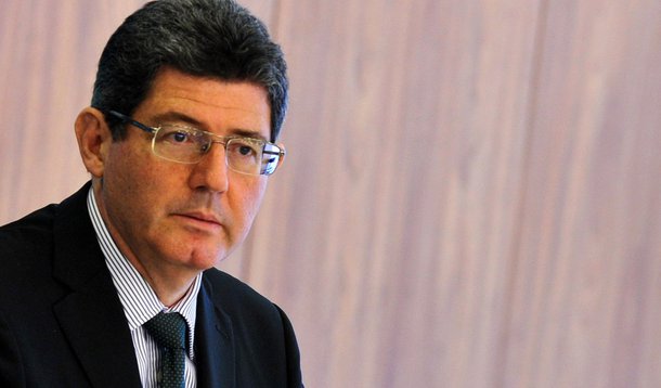 O ministro da Fazenda, Joaquim Levy explica a medida provisÃ³ria (MP) que cria regra progressiva para a aposentadoria (Antonio Cruz/AgÃªncia Brasil)