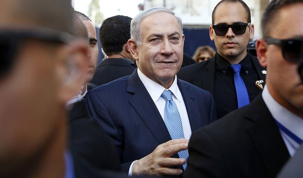 PremiÃª israelense Netanyahu durante votaÃ§Ã£o em Ashkelon. 17/03/2015.  REUTERS/Baz Ratner
