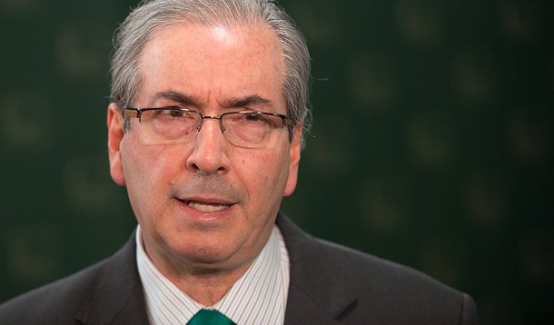 O presidente da Câmara dos Deputados, Eduardo Cunha, durante entrevista coletiva, fala sobre regra para aposentadoria (Marcelo Camargo/Agência Brasil)