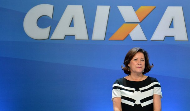 Brasília- DF- Brasil- 23/02/2015- Cerimônia de posse da nova presidenta da Caixa, Miriam Belchior. Ela substitui Jorge Hereda, que ocupou o cargo por 4 anos. Participa da solenidade o ministro da Fazenda, Joaquim Levy. Na foto, a nova presidenta da Caixa,