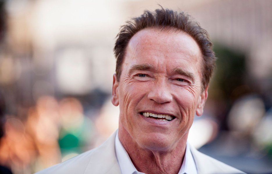 SAN DIEGO, CA - JULY 18:  Arnold Schwarzenegger arrives for the "Escape Plan" Premiere - Comic-Con International 2013 at Reading Cinemas Gaslamp on July 18, 2013 in San Diego, California.  (Photo by Gabriel Olsen/FilmMagic)