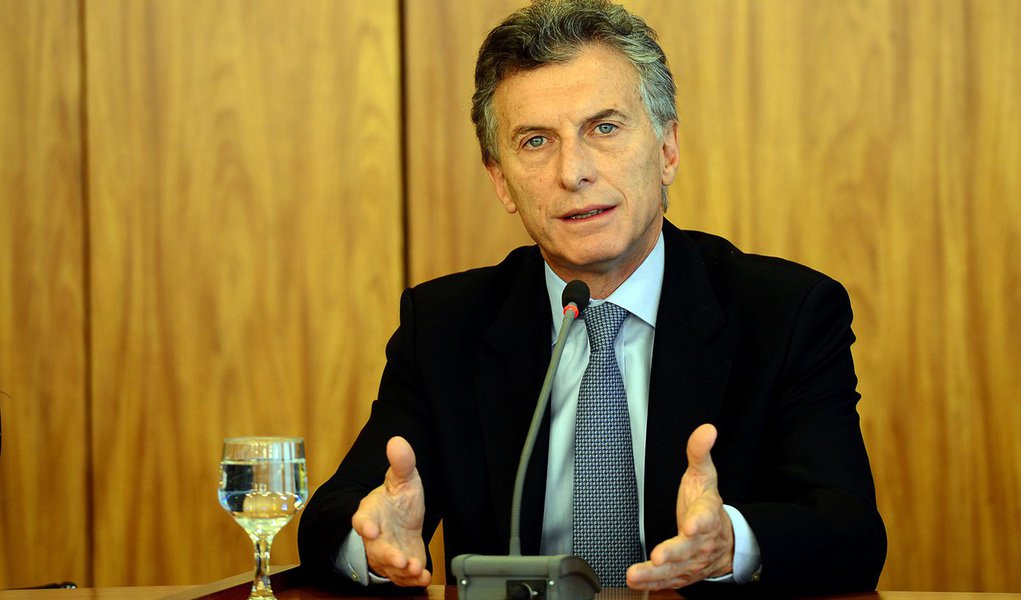 04/12/2015- Brasília- DF- Brasil- Entrevista coletiva do presidente eleito da Argentina, Mauricio Macri, no Palácio do Planalto.