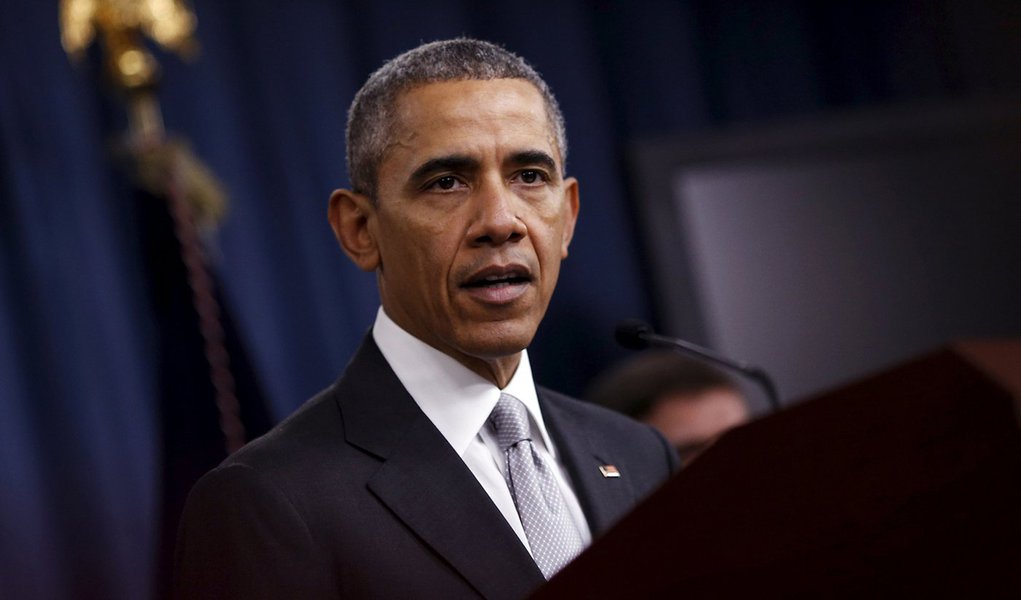 Barack Obama faz discurso no Pentágono. 14/12/2015. REUTERS/Carlos Barria