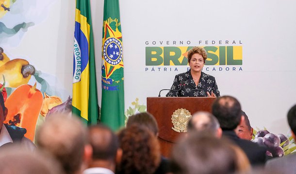 Brasília - DF, 22/06/2015. Presidenta Dilma Rousseff durante cerimônia de Lançamento do Plano Safra da Agricultura Familiar no Palácio do Planalto. Foto: Roberto Stuckert Filho/PR