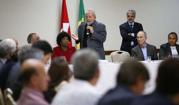 Brasília- DF- Brasil- 29/06/2015- O ex-presidente Luiz Inácio Lula da Silva, se reúne, com as bancadas do PT no Senado e na Câmara. Foto: Ricardo Stuckert/ Instituto Lula
