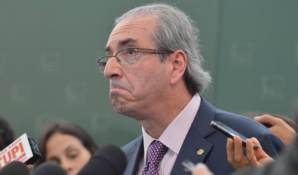 Brasília- DF- Brasil- 03/03/2015- O presidente da Câmara dos Deputados fala com a imprensa sobre CPI da Petrobras(Antônio Cruz/Agência Brasil)