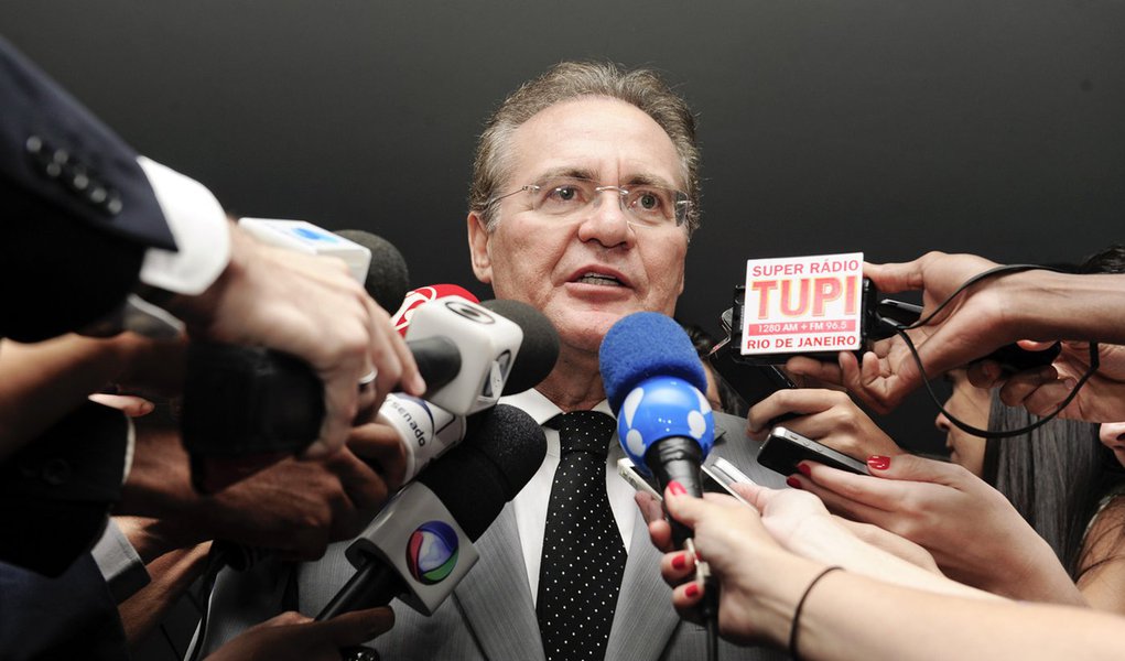 Presidente do Senado Federal senador Renan Calheiros (PMDB-AL) concede entrevista. Foto: Jonas Pereira/Agência Senado