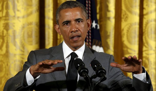 Presidente dos Estados Unidos, Barack Obama, durante encontro em Washington.  01/06/2015  REUTERS/Kevin Lamarque