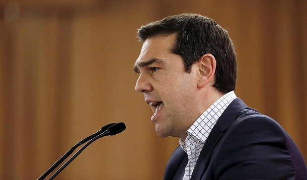 Primeiro-ministro da  GrÃ©cia, Alexis Tsipras,  durante evento em Atenas.  23/05/2015   REUTERS/Kostas Tsironis