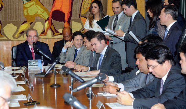 Reunião de líderes para discutir a votação do dia. Presidente da Câmara, dep. Eduardo Cunha (PMDB-RJ) Data: 08/09/2015 - Foto: Lucio Bernardo Junior / Câmara dos Deputados