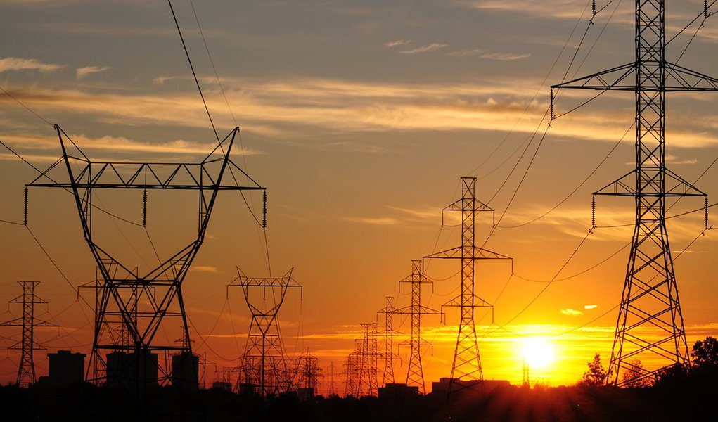 power transmission &amp; Sunset