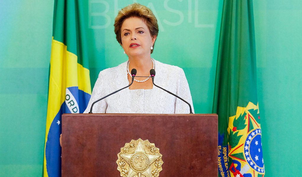 Brasília - DF, 02/10/2015. Presidenta Dilma Rousseff durante anúncio da reforma administrativa do Governo Federal. Foto: Ichiro Guerra/PR