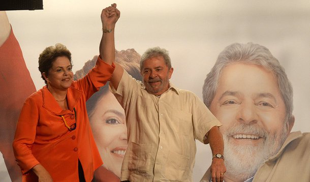 13-06-2014Brasil-RecifePresidente Dilma Roussef com ex presidente Lula em encontro com PTB em Recife.