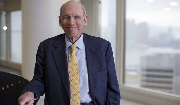 Byron Wien, vice chairman of the advisory services unit at Blackstone Group LP, poses for a photograph before a Bloomberg Television interview in Hong Kong, China, on Wednesday, Nov. 13, 2013. Wien said he prefers to invest in recently-formed Chinese comp