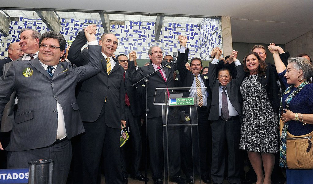 Brasília- DF, Brasil- 02/12/2014- Ato de lançamento da Candidatura de Eduardo Cunha a presidência da Câmara. Foto: Gustavo Lima/ Câmara dos Deputados