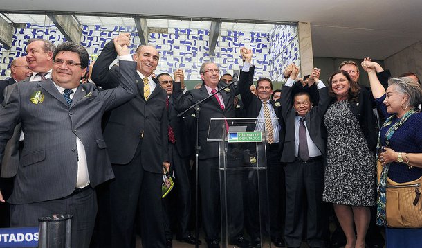 Brasília- DF, Brasil- 02/12/2014- Ato de lançamento da Candidatura de Eduardo Cunha a presidência da Câmara. Foto: Gustavo Lima/ Câmara dos Deputados