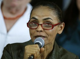 A candidata Ã  PresidÃªncia pelo PSB, Marina Silva, fala durante evento em BrasÃ­lia na semana passada. 20/08/2014 REUTERS/Ueslei Marcelino