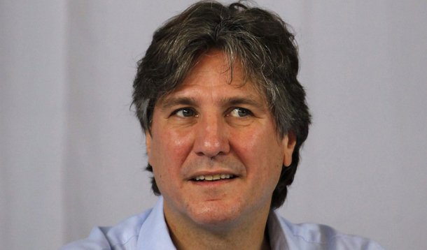 Argentina's Vice-President Amado Boudou takes part in a conference with students in a university auditorium at El Salvador University, in San Salvador in this May 31, 2014 file photo. Boudou was charged on June 27, 2014 with corruption in his dealings wit
