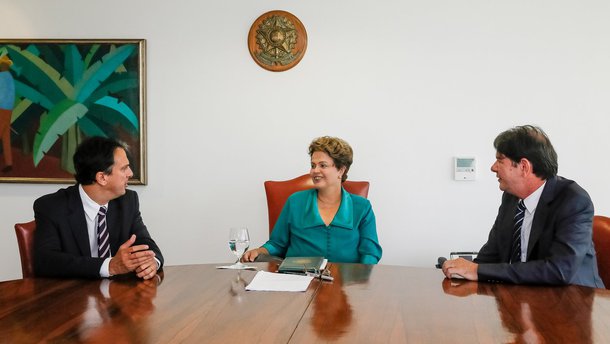 Brasília - DF, 04/11/2014. Presidenta Dilma Rousseff durante audiência com Governador do Ceará, Cid Gomes no Palácio do Planalto. Foto: Roberto Stuckert Filho/P