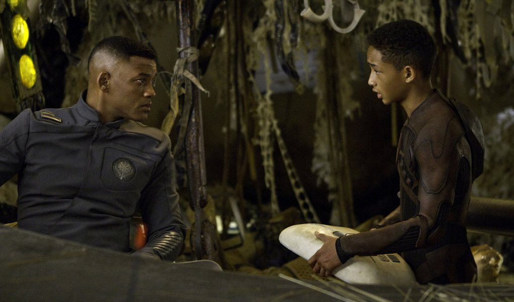Will Smith, left, and Jaden Smith star in Columbia Pictures' "After Earth."