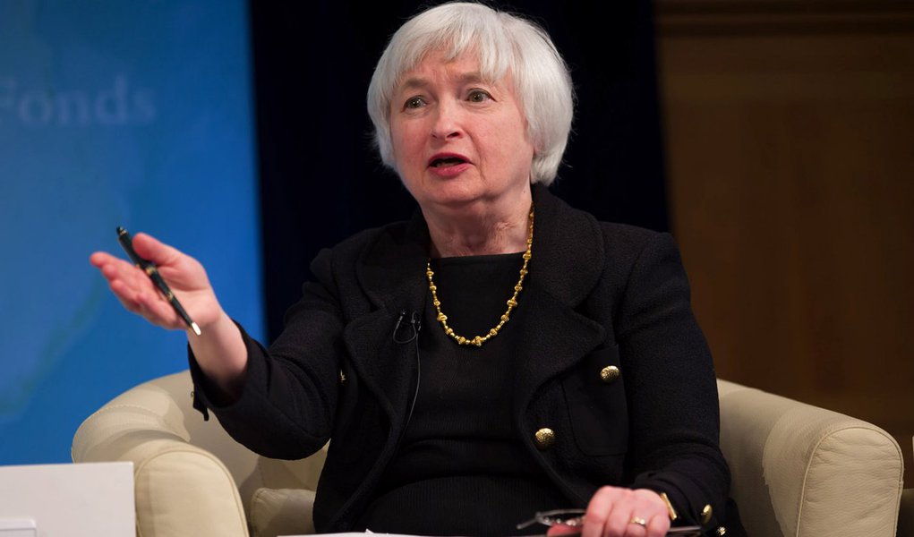 The IMF Seminar: Rethinking Macro Policy II: First Steps and Early Lessons with Chair Janet Yellen April 16, 2013 at the IMF Headquarters in Washington, DC. IMF Staff Photograph/Stephen Jaffe 