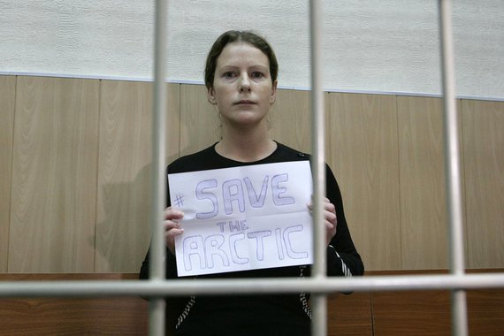 Bail hearing for Greenpeace International activist Ana Paula Alminhana Maciel (from Brazil) at the Regional Court of Murmansk. 

Ana Paula Alminhana Maciel is one of the 'Arctic 30' who are now in custody on a charge of piracy. Russian authorities say t