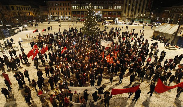 Manifestantes: UE não merece Prêmio Nobel da Paz