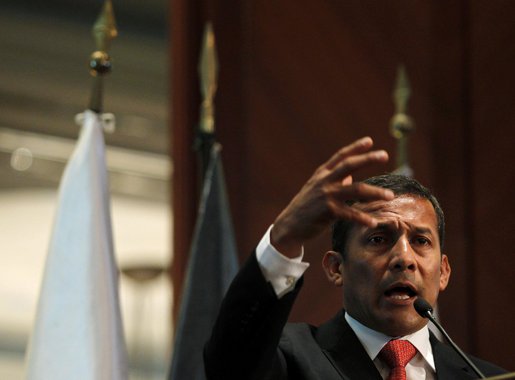 Humala diz que prioridade é erradicar pobreza