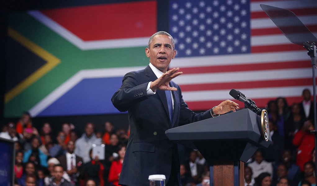 Obama visita mulher e filhas de Mandela