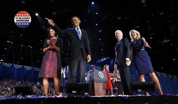 Obama é reeleito presidente dos EUA