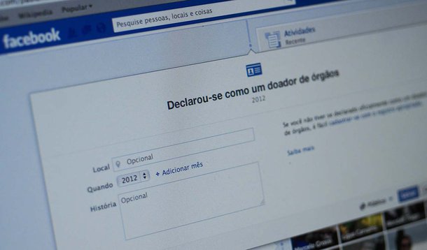 Mais de 80 mil brasileiros se declararam doadores de órgãos pelo Facebook