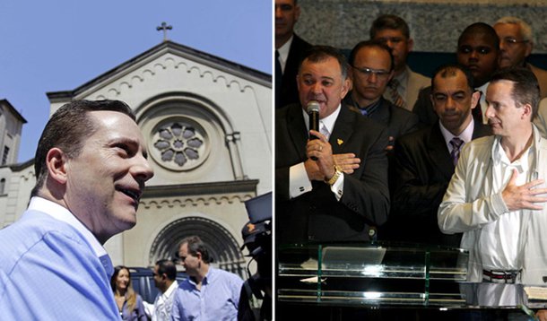 Russomanno em igreja: "Não é eleição para Papa"