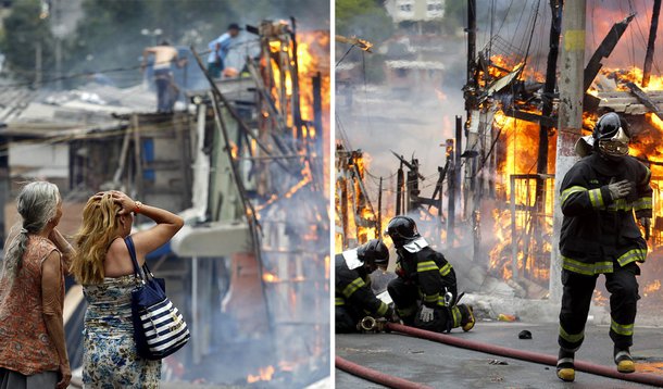 Incêndios em favelas de SP podem ser criminosos