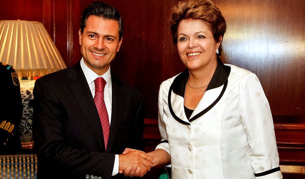Santiago - Chile, 26/01/2013. Presidenta Dilma Rousseff durante encontro bilateral com o Presidente do México, Enrique Peña Nieto no Hotel Ritz-Carlton. Foto: Roberto Stuckert Filho/PR.