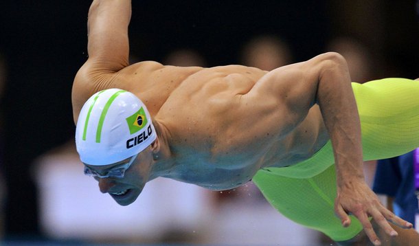Cielo vai à final dos 100m livre com 5º melhor tempo