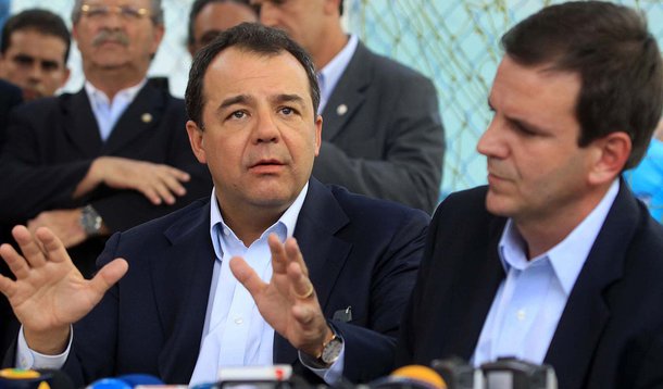 07/04/2011; Rio de Janeiro; Coletiva do Governador Sérgio Cabral e o Prefeito Eduardo Paes sobre o ataque a Escola Municipal Tasso da Silveira, em Realengo; Fotos: Shana Reis 