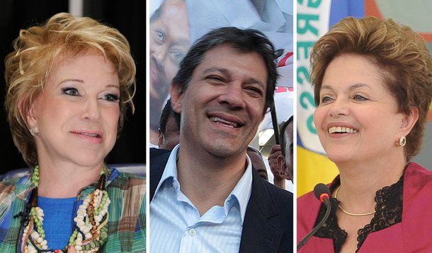 Após adesão de Marta, Haddad anuncia Dilma