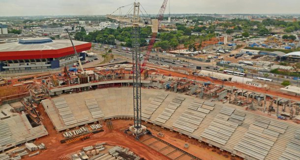 Arena Amazônia justifica atraso de seis meses