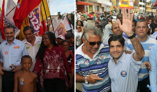 Pobres votam em Pelegrino e ricos preferem ACM Neto