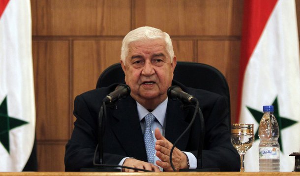 Syria's Foreign Minister Walid al-Moualem speaks during a news conference in Damascus June 24, 2013. Moualem said on Monday that a decision by Western and Arab countries to arm rebels posed a danger to peace talks and would prolong the two-year conflict. 