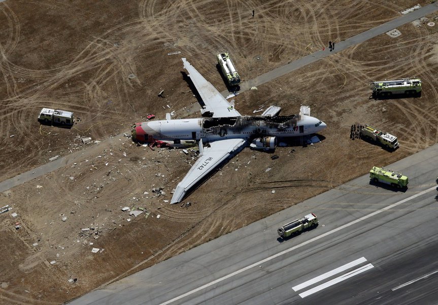 Boeing 777 sofre acidente em São Francisco