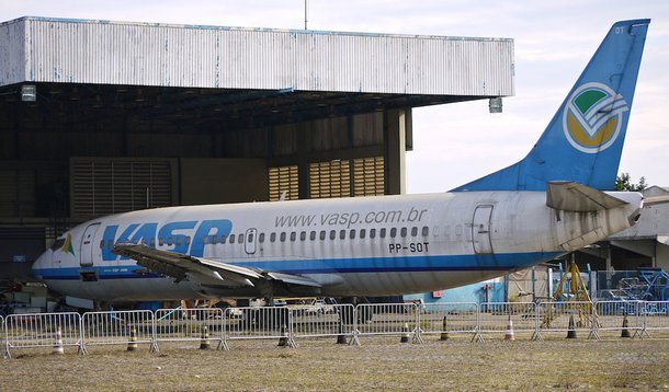 Área do hangar da Vasp era infectada