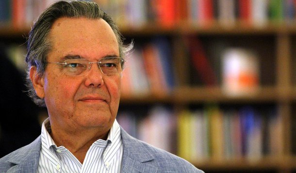 RIO DE JANEIRO, RJ. 16.06.2012: Eduardo Eugenio Gouvea Vieira, presidente da FIRJAN fotografado durante palestra no forte de Copacabana, RJ. (foto:  Ricardo Cassiano/Valor/Folhapress)