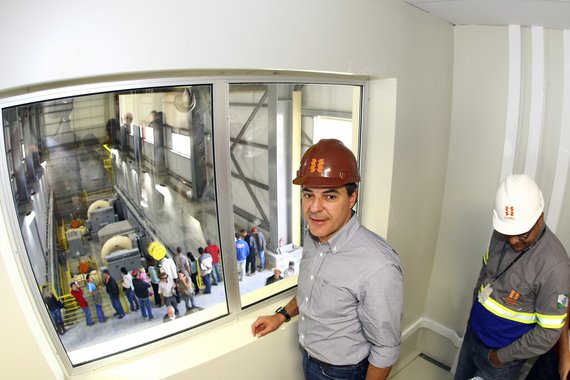 Governador Beto Richa inaugura a Pequena Central Hidrelétrica Cavernoso II, entre os municípios de Virmond e Candói, no Centro-Sul do Estado. Virmond, 16/08/2013. Foto: Jonas Oliveira/ANPr