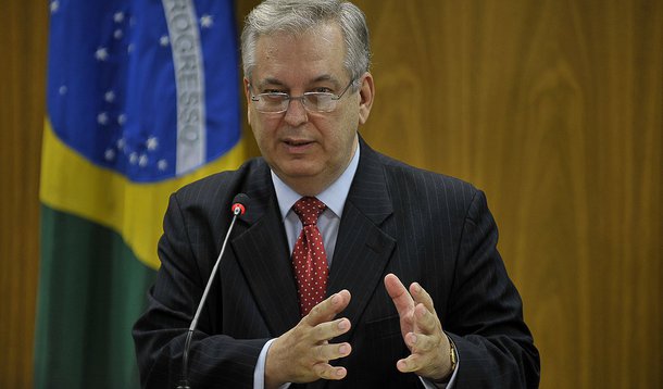 O subsecretário-geral de Meio Ambiente, Energia, Ciência e Tecnologia, Luiz Alberto Figueiredo Machado, dá entrevista coletiva, no Palácio Itamaraty. para falar da reunião de ministros do Brasil, África do Sul, Índia e China (BASIC) sobre mudança do clima