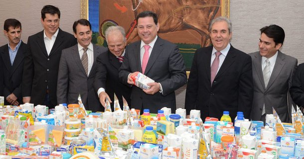 Doação contempla OVG com 63 mil litros de leite