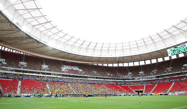 BRASÍLIA (DF), 07.09.2013 - BRASIL X AUSTRÁLIA/AMISTOSO: Vista do estádio durante partida amistosa entre Brasil x Austrália, no Estádio Nacional Mané Garrincha. Foto: Pedro Ladeira/Folhapress
