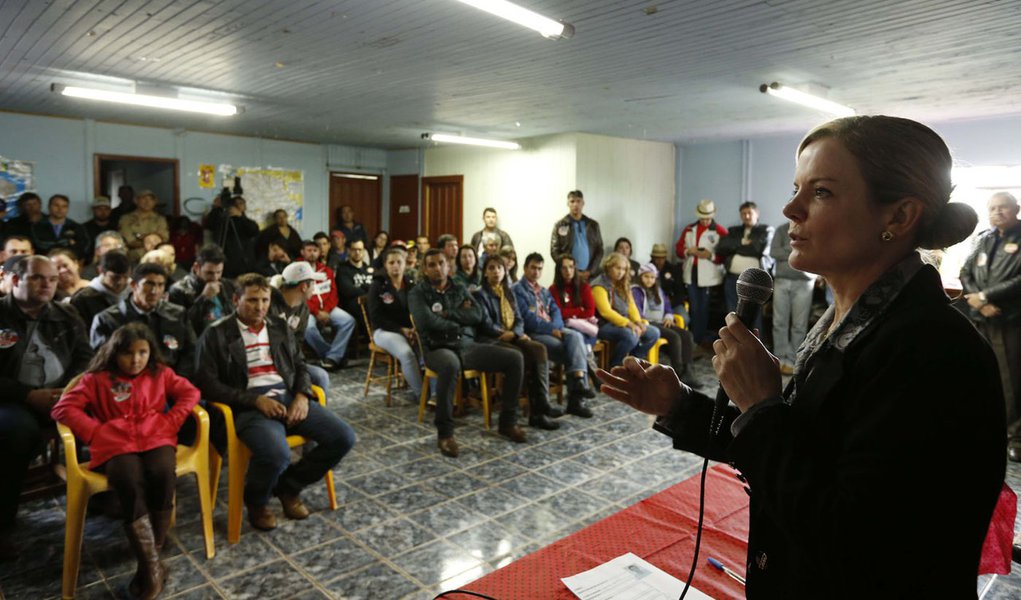 Sen.Gleisi Hoffmann visita a cidade de Candói. Foto: Wilson Pedrosa/ Fotos Públicas