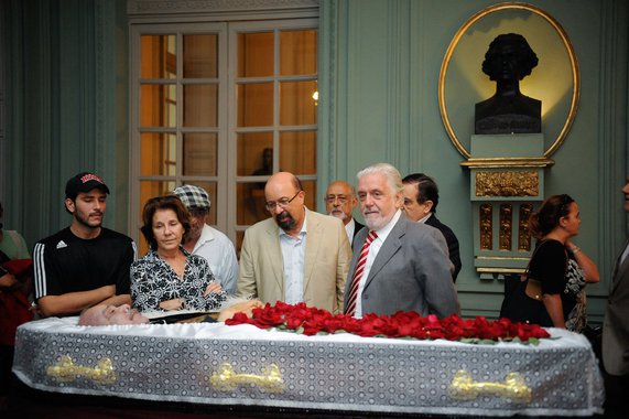 Velório do escritor baiano João Ubaldo Ribeiro na Academia Brasileira de Letras (ABL). O romancista foi o sétimo ocupante da Cadeira 34 